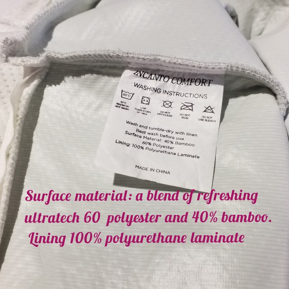 NEW Twin Size Bamboo Mattress Protector Pad Cover And Pillowcase Protector - Picture 7 of 12